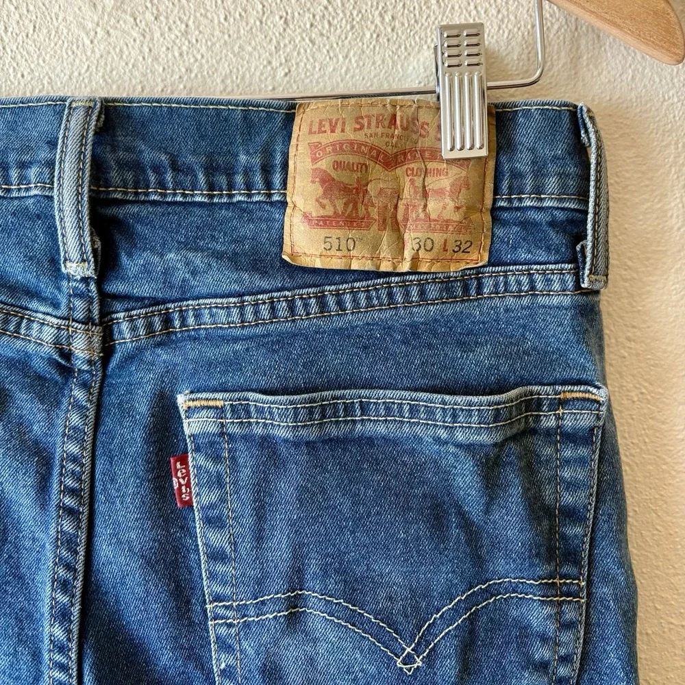 Levi Strauss 510 Skinny Jeans Men's 30x32 Premium Stretch Levi's Denim Zip Fly